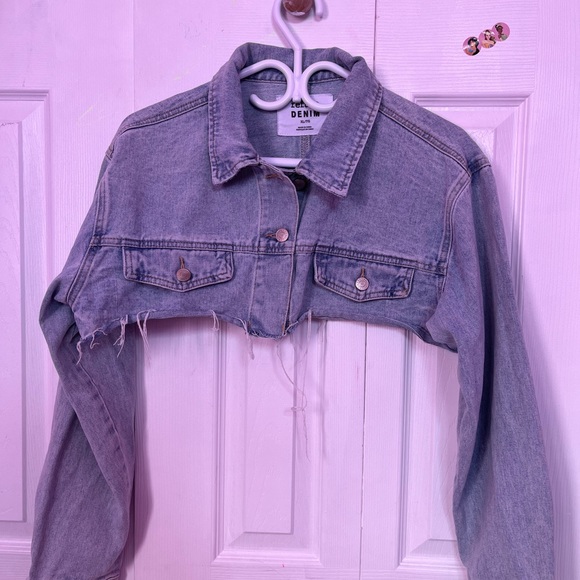 Crop oversized denim jackets - Picture 4 of 4